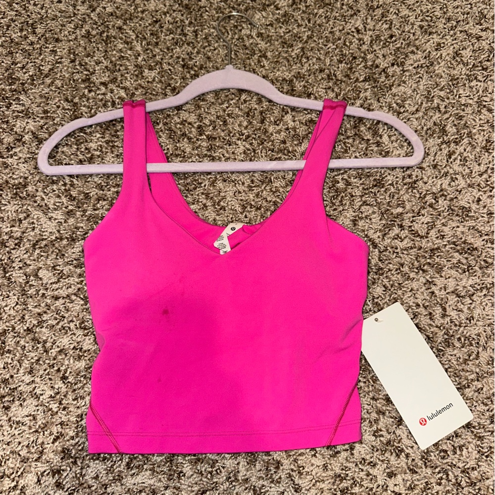 Lululemon Athletica Fuchsia V-Neck Top